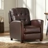 Best deal 😍 Elm Lane Chocolate Leather Recliner Chair Modern Armchair Comfortable Push Manual Reclining Footrest Tufted Back for Bedroom 🛒 -Living Room Chairs Sales unnamed file 12268