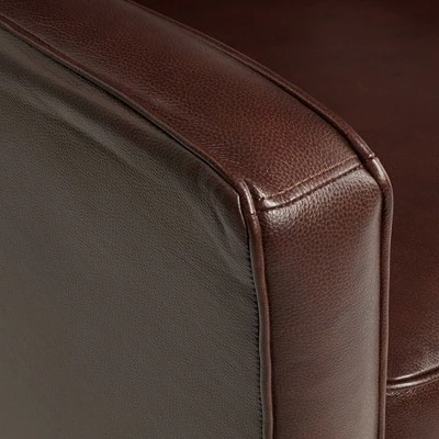 Best deal ๐ Elm Lane Chocolate Leather Recliner Chair Modern Armchair Comfortable Push Manual Reclining Footrest Tufted Back for Bedroom ๐ 5 Best deal ๐ Elm Lane Chocolate Leather Recliner Chair Modern Armchair Comfortable Push Manual Reclining Footrest Tufted Back for Bedroom ๐ - Image 3
