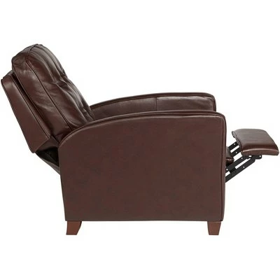 Best deal ๐ Elm Lane Chocolate Leather Recliner Chair Modern Armchair Comfortable Push Manual Reclining Footrest Tufted Back for Bedroom ๐ 7 Best deal ๐ Elm Lane Chocolate Leather Recliner Chair Modern Armchair Comfortable Push Manual Reclining Footrest Tufted Back for Bedroom ๐ - Image 5