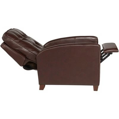 Best deal ๐ Elm Lane Chocolate Leather Recliner Chair Modern Armchair Comfortable Push Manual Reclining Footrest Tufted Back for Bedroom ๐ 8 Best deal ๐ Elm Lane Chocolate Leather Recliner Chair Modern Armchair Comfortable Push Manual Reclining Footrest Tufted Back for Bedroom ๐ - Image 6