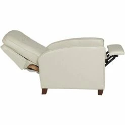 Best deal 💯 Elm Lane White Pearl Leather Recliner Chair Modern Armchair Comfortable Push Manual Reclining Footrest Tufted Back for Bedroom 😍 -Living Room Chairs Sales unnamed file 12287