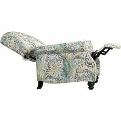 Promo 🔔 Elm Lane Skye Blue Paisley Patterned Recliner Chair Armchair Comfortable Push Manual Reclining Footrest Bedroom Living Room 🧨 -Living Room Chairs Sales unnamed file 12331