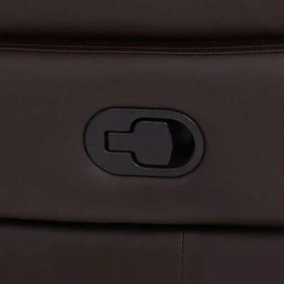 Promo 🤩 Elm Lane Dark Brown Faux Leather Recliner Chair Modern Armchair Comfortable Manual Reclining Footrest Bedroom Living Room Reading 👏 5 Promo 🤩 Elm Lane Dark Brown Faux Leather Recliner Chair Modern Armchair Comfortable Manual Reclining Footrest Bedroom Living Room Reading 👏 - Image 3