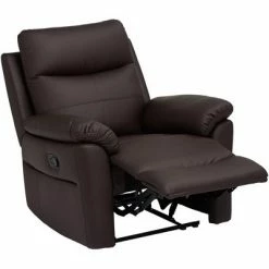 Promo 🤩 Elm Lane Dark Brown Faux Leather Recliner Chair Modern Armchair Comfortable Manual Reclining Footrest Bedroom Living Room Reading 👏 12 Promo 🤩 Elm Lane Dark Brown Faux Leather Recliner Chair Modern Armchair Comfortable Manual Reclining Footrest Bedroom Living Room Reading 👏 -Living Room Chairs Sales unnamed file 12360