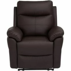 Promo 🤩 Elm Lane Dark Brown Faux Leather Recliner Chair Modern Armchair Comfortable Manual Reclining Footrest Bedroom Living Room Reading 👏 14 Promo 🤩 Elm Lane Dark Brown Faux Leather Recliner Chair Modern Armchair Comfortable Manual Reclining Footrest Bedroom Living Room Reading 👏 -Living Room Chairs Sales unnamed file 12362