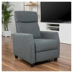 Hot Sale 🧨 Tabahri Fabric Recliner Club Chair - Gray - Christopher Knight Home 😀