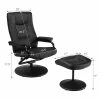 Buy 💯 Costway Recliner Chair Swivel PU Leather Lounge Accent Armchair w/ Ottoman Black 🎉 -Living Room Chairs Sales unnamed file 12391