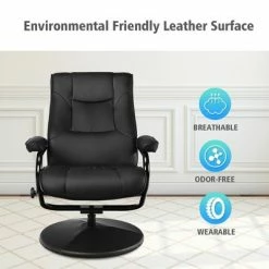 Buy 💯 Costway Recliner Chair Swivel PU Leather Lounge Accent Armchair w/ Ottoman Black 🎉 17 Buy 💯 Costway Recliner Chair Swivel PU Leather Lounge Accent Armchair w/ Ottoman Black 🎉 -Living Room Chairs Sales unnamed file 12397