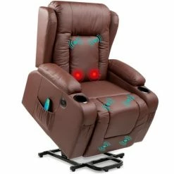 Best Pirce 🎁 Best Choice Products Electric Power Lift Recliner Massage Chair Furniture w/ USB Port, Heat, Cupholders 💯 -Living Room Chairs Sales unnamed file 12416