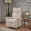 Buy 🤩 Woodglen Contemporary Glider Swivel Recliner - Christopher Knight Home Beige 🎁 -Living Room Chairs Sales unnamed file 12417
