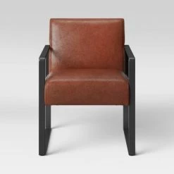 Best Sale 🧨 Kino Metal Arm Accent Chair - Project 62™ Cream Linen 🥰 -Living Room Chairs Sales unnamed file 1242