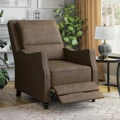 Flash Sale ✔️ Lee Push Back Recliner Chair - ProLounger Distressed Gray 👏 -Living Room Chairs Sales unnamed file 12433