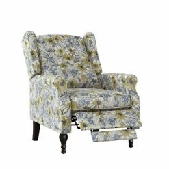 Best deal 😉 Lise Wingback Push Back Recliner Chair - ProLounger Floral Print Purple 🌟 -Living Room Chairs Sales unnamed file 12448
