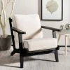 Deals 🌟 Nico Mid Century Accent Chair Bone White/Black - Safavieh ⭐ -Living Room Chairs Sales unnamed file 1246