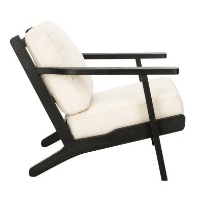 Deals ๐ Nico Mid Century Accent Chair Bone White/Black - Safavieh โญ 5 Deals ๐ Nico Mid Century Accent Chair Bone White/Black - Safavieh โญ - Image 3
