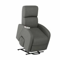 Budget 😉 Loy Modern Power Recline and Lift Chair with Heat and Massage - ProLounger Gray Chenille 👏 -Living Room Chairs Sales unnamed file 12499