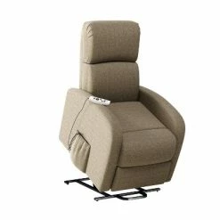 Budget 😉 Loy Modern Power Recline and Lift Chair with Heat and Massage - ProLounger Gray Chenille 👏 -Living Room Chairs Sales unnamed file 12501