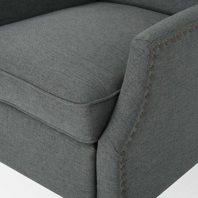 Outlet 🎁 Set of 2 Wescott Contemporary Fabric Recliners - Christopher Knight Home Navy Blue 🎁 6 Outlet 🎁 Set of 2 Wescott Contemporary Fabric Recliners - Christopher Knight Home Navy Blue 🎁 - Image 4