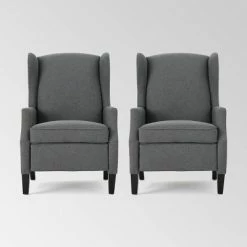 Outlet 🎁 Set of 2 Wescott Contemporary Fabric Recliners - Christopher Knight Home Navy Blue 🎁 32 Outlet 🎁 Set of 2 Wescott Contemporary Fabric Recliners - Christopher Knight Home Navy Blue 🎁 -Living Room Chairs Sales unnamed file 12547