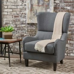 Flash Sale 🤩 Quentin Sofa Chair - Christopher Knight Home Charcoal ⭐