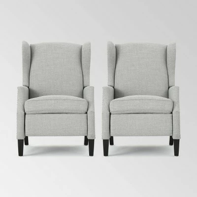 Outlet 🎁 Set of 2 Wescott Contemporary Fabric Recliners - Christopher Knight Home Navy Blue 🎁 18 Outlet 🎁 Set of 2 Wescott Contemporary Fabric Recliners - Christopher Knight Home Navy Blue 🎁 - Image 16