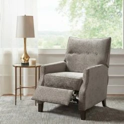 Budget 🛒 Madison Park Arroyo Push Back Recliner Mushroom ⭐ -Living Room Chairs Sales unnamed file 12555