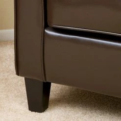 Flash Sale ✨ Isaac Tufted Brown Leather Club Chair -Chocolate Brown - Christopher Knight Home 💯