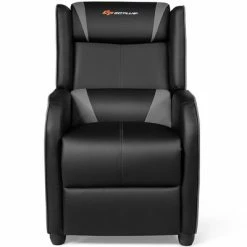 Deals 🌟 Costway Massage Gaming Recliner Chair Single Living Room Sofa Home Theater Seat PurpleGray ✔️ -Living Room Chairs Sales unnamed file 12601