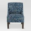 Budget 👏 Hudson Swoop Armchair - Threshold™ Whisp Floral Navy Ochre 🥰 -Living Room Chairs Sales unnamed file 1266