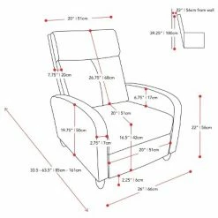 Hot Sale 🥰 Lynwood Recliner Chair - CorLiving Light Gray 😀 -Living Room Chairs Sales unnamed file 12690