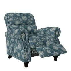 Top 10 🌟 Rynn Bustle Back 2 Position Pushback Recliner Chair - ProLounger Floral Caribbean Blue 🎉 -Living Room Chairs Sales unnamed file 12731
