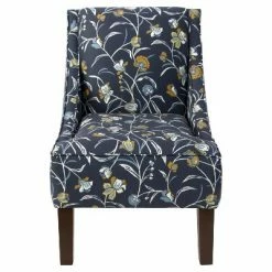 Budget 👏 Hudson Swoop Armchair - Threshold™ Whisp Floral Navy Ochre 🥰 -Living Room Chairs Sales unnamed file 1274