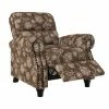 Promo 🤩 Rynn Bustle Back 2 Position Press-Back Recliner Chair Floral Chocolate Brown - ProLounger 🧨 -Living Room Chairs Sales unnamed file 12746