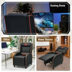 Top 10 😍 Costway Massage Gaming Recliner Chair Leather Single Sofa Home Theater Seat 😉 -Living Room Chairs Sales unnamed file 12776