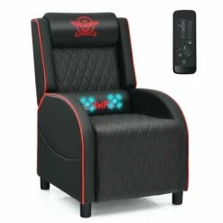 Top 10 😍 Costway Massage Gaming Recliner Chair Leather Single Sofa Home Theater Seat 😉 -Living Room Chairs Sales unnamed file 12783