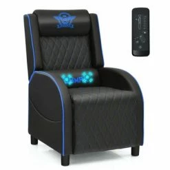 Top 10 😍 Costway Massage Gaming Recliner Chair Leather Single Sofa Home Theater Seat 😉 -Living Room Chairs Sales unnamed file 12784