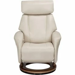 Buy 😀 BenchMaster Augusta Taupe Faux Leather 4-Way Recliner Chair 🤩 -Living Room Chairs Sales unnamed file 12806