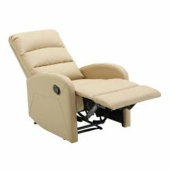 Discount 🎉 Dormi Contemporary Upholstered Recliner Chair - LumiSource Light Gray 🔔 -Living Room Chairs Sales unnamed file 12825