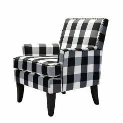Cheapest 🧨 Sara Upholstered Accent Chair with Nail Head Trim | Karat Home 😀 -Living Room Chairs Sales unnamed file 1283