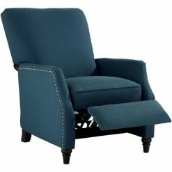 Best reviews of 🎉 Studio 55D Bold Blue Recliner Chair Modern Armchair Comfortable Push Back Manual Reclining Footrest Bedroom Living Room Reading ✨ -Living Room Chairs Sales unnamed file 12862