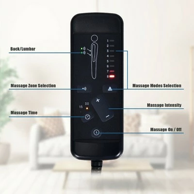 Discount ๐ Costway Electric Power Lift Massage Chair Recliner Sofa Fabric Padded Seat Home ๐งจ 9 Discount ๐ Costway Electric Power Lift Massage Chair Recliner Sofa Fabric Padded Seat Home ๐งจ - Image 7