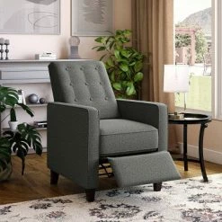 Best Pirce ๐ Nya Button Tufted Pushback Accent Chair - ProLounger Textured Gray ๐งจ 18 Best Pirce ๐ Nya Button Tufted Pushback Accent Chair - ProLounger Textured Gray ๐งจ -Living Room Chairs Sales unnamed file 12892