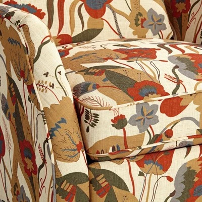 Flash Sale ๐ฅ Elm Lane Ivory Floral Recliner Chair Armchair Comfortable Push Manual Reclining Footrest for Bedroom Living Room Reading โจ 4 Flash Sale ๐ฅ Elm Lane Ivory Floral Recliner Chair Armchair Comfortable Push Manual Reclining Footrest for Bedroom Living Room Reading โจ - Image 2