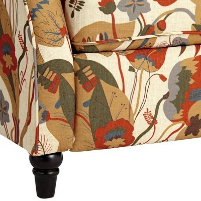 Flash Sale ๐ฅ Elm Lane Ivory Floral Recliner Chair Armchair Comfortable Push Manual Reclining Footrest for Bedroom Living Room Reading โจ 6 Flash Sale ๐ฅ Elm Lane Ivory Floral Recliner Chair Armchair Comfortable Push Manual Reclining Footrest for Bedroom Living Room Reading โจ - Image 4