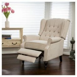 Budget ⭐ Walter Recliner Club Chair - Christopher Knight Home Light Gray 🧨 -Living Room Chairs Sales unnamed file 12932