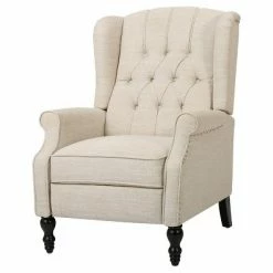 Budget ⭐ Walter Recliner Club Chair - Christopher Knight Home Light Gray 🧨 -Living Room Chairs Sales unnamed file 12933