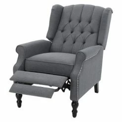 Budget ⭐ Walter Recliner Club Chair - Christopher Knight Home Light Gray 🧨 -Living Room Chairs Sales unnamed file 12936