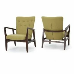 Best Sale ❤️ Set of 2 Becker Upholstered Armchairs - Christopher Knight Home Deep Red 😉 -Living Room Chairs Sales unnamed file 1294