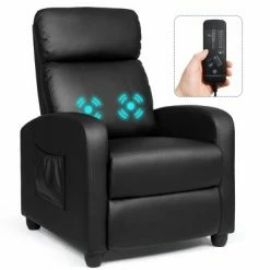 Best Pirce ✨ Costway Electric Modern Massage Recliner Sofa Chair Lounge with Remote Control 🥰 -Living Room Chairs Sales unnamed file 12940