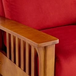 Top 10 ⭐ Elm Lane Plush Scarlet Fabric Recliner Chair Modern Armchair Comfortable Push Manual Reclining Footrest for Bedroom Living Room ✨ -Living Room Chairs Sales unnamed file 12967